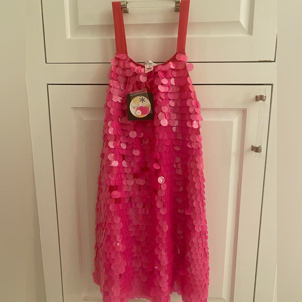 NWT Halabaloo Girls Sequin Dress (Fuschia)
